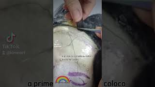 tutorial de Lace fake anime cosplay perucas wig [upl. by Genevra]