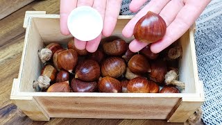 Si tienes un tapón de botella🌰La manera más fácil Para cocinar castañas fácil y rápido [upl. by Kattie857]