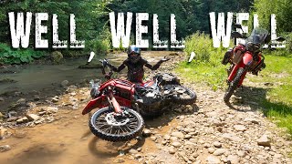 We survived the water and finished wet but happy  Honda CRF300 Rally [upl. by Odelet]