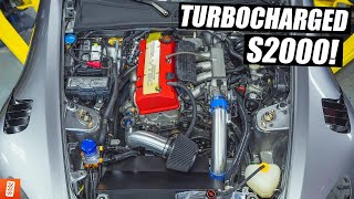 Building A Turbocharged Honda S2000 AP2  Part 7  Engine IN amp First Start [upl. by Oslec]