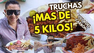 🔴 TRUCHAS GIGANTES de 5 KILOS 😱 DELICIOSAS Villa del Carbón MÉXICO [upl. by Alda453]