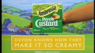 Ambrosia Devon Custard advert  6th June 1998 UK television commercial [upl. by Atsev703]