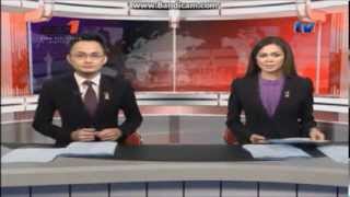 TV1 via BES 1 live streaming  Tourism Malaysia clock and Berita Nasional opener 30112013 [upl. by Amoreta]