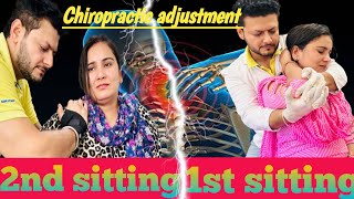 Chiropractic treatment for Cervical Spondylosis with backpain 😱viral chiropractic trending [upl. by Ettennaej]