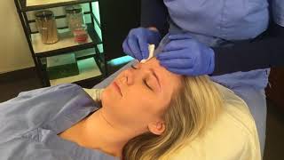 Eyebrow Shaping With Esthetician Anne Marie Johnson [upl. by Kirbee128]