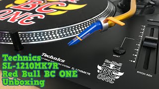 Technics SL1210MK7R Red Bull BC ONE Turntable Unboxing [upl. by Kamp329]