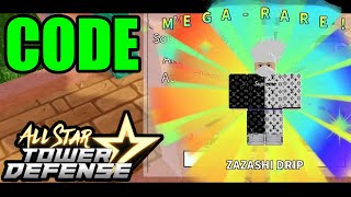 CODE ALL STAR TOWER DEFENSE KAKASHI DRIP ZAZASHI TIER 5 ROBLOX [upl. by Frederique616]