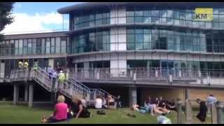 Stour Centre evacuated after leak [upl. by Farnsworth226]