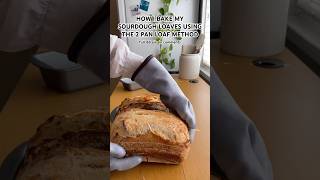 How to bake your sourdough loaves using the 2 pan loaf method ✨👇🏼 sourdoughbread sourdough [upl. by Elamrej]