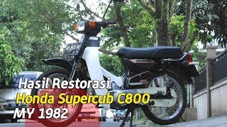 VLOG  Hasil Restorasi honda C800 supercub [upl. by Kyre]