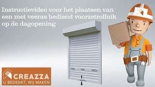 Hoe plaats je een voorzetrolluik met veeras op de muur  Creazza [upl. by Nobe]