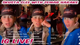 SKUSTA CLEE WITH ZEINAB HARAKE  IG LIVE FULL VIDEO JUNE 7 2021 [upl. by Ahsinna]