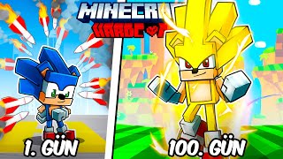 Hardcore Minecraftta SONIC Olarak 100 Gün Geçirmemin Hikayesi [upl. by Barbie539]