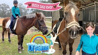 First Horseback Riding Lesson  Beginner Riders  Vlog [upl. by Maje671]