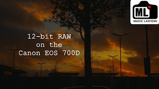 4k 12bit RAW on the Canon EOS 700D using Crop Mood  DaVinci Resolve  Magic Lantern [upl. by Noble846]