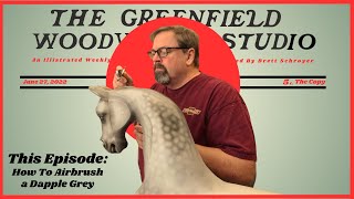 How To Airbrush A Dapple Grey Rocking Horse [upl. by Aaberg]