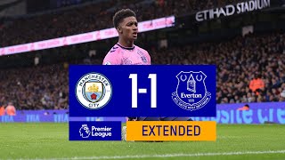 EXTENDED PREMIER LEAGUE HIGHLIGHTS MANCHESTER CITY 11 EVERTON [upl. by Anila]