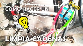 Cómo HACER LIMPIACADENA casero para la BICICLETA [upl. by Osnerol]