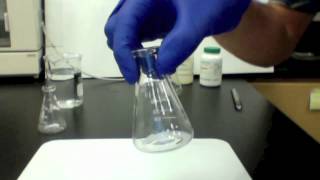 reaction between potassium iodide and lead II nitrate [upl. by Larrisa]