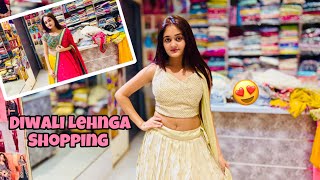 Bindass Kavya Diwali Dresses Shopping 2024 😍Most Beautiful Golden Lehenga for Diwali Celebration 🪔 [upl. by Learsiy]