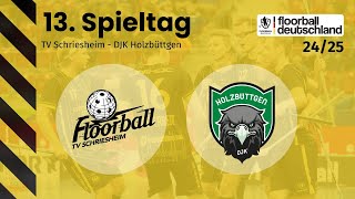 TV Schriesheim vs DJK Holzbüttgen  13 Spieltag  1 FloorballBL Herren 2425 [upl. by Landahl818]