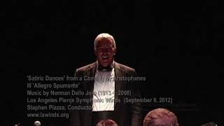 Satiric Dances Movement 3 by Norman Dello Joio  Los Angeles Symphonic Winds [upl. by Prima]