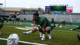 Tulane Footballs First Practice In Yulman Stadium [upl. by Idnym106]