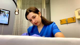 ASMR Seeing the Gynecologist Annual Exam and Pap Smear Breast Abdominal Pelvic exam [upl. by Romeyn]