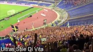 Ultras Frosinone Allo Stadio quotOlimpicoquot di Roma LazioFrosinone Serie A 201819 [upl. by Nemajneb]