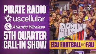 US Cellular 5th Quarter CallIn Show  ECU beats FAU [upl. by Mercie]