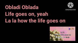 Obladi Oblada Beatles  Karaoke [upl. by Yroj]