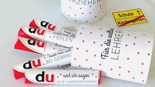 Duplo Banderolen Abschiedsgeschenk Erzieherin Tagesmutter Lehrerin Danke Geschenk Erzieherin [upl. by Mandych513]