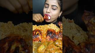 ASMR eaingi chicken biriyani chicken alfaham liver fry egg extra gravy muckbang [upl. by Fifine971]