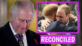 KING CHARLES IN TEARS As Prince Harry And William Finally Reconcile During RF Meeting [upl. by Shandeigh]