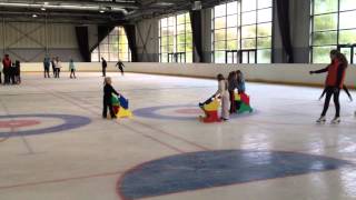 1ier cours de patinage Léa  210913  LOUP GLACE [upl. by Llenel592]