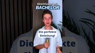 Einleitung Bachelorthesis student studium bachelorarbeit [upl. by Hardy]