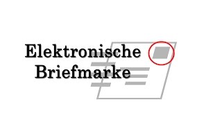 Die Elektronische Briefmarke Tutorial Internetmarke [upl. by Frayne865]