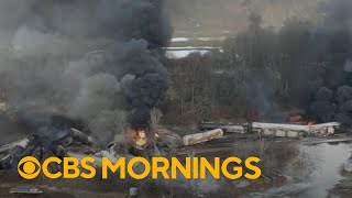 Aftermath of toxic East Palestine train derailment one year later [upl. by Lord]