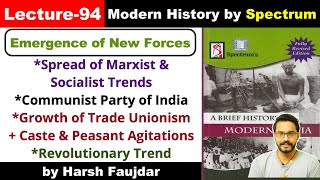 H94 How Marxist amp Socialist Ideas Spread in India Communistic Activities  Spectrum Modern History [upl. by Odericus482]