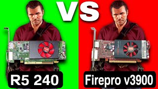 Radeon R5 240 vs FirePro V3900  Who is Good For Gaming [upl. by Luben332]