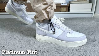 Nike Air Force 1 LV8 Platinum Tint Reviewamp On foot [upl. by Caines]