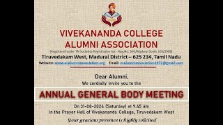 VIVEKANANDA COLLEGE ALUMNI ASSOCIATION [upl. by Sedecram485]