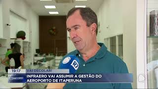 Infraero vai assumir a gestão do aeroporto de Itaperuna [upl. by Anelehs27]