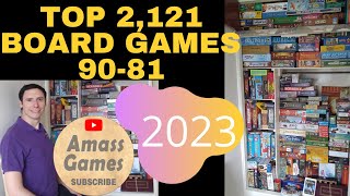 Top 2121 board games of all time 9081 AmassGames review euro dice coop minis SdJ party T series [upl. by Onirefes]