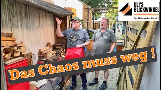 Das Chaos wird beseitigt  quotRestholz  Geräteschuppen DIYquot [upl. by Aiuhsoj908]