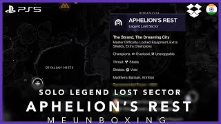 Solo Legend Lost Sector Aphelions Rest Destiny 2 [upl. by Zebulon312]