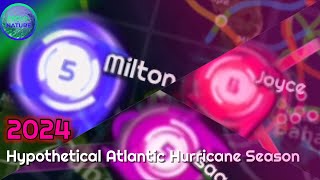 2024 Hypothetical Atlantic Hurricane Season Animation [upl. by Revlys]