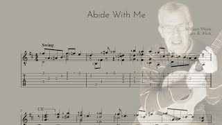 Abide With Me  W Monk  Classical Guitar ScoreTAB [upl. by Nance797]