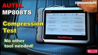 Compression Test WITHOUT a COMPRESSION GAUGE using Active Scan Tool AUTEL Scanner MP808TS [upl. by Allare]