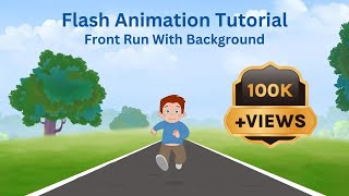 Flash Animation Tutorial  Front Run With Background [upl. by Bucky551]